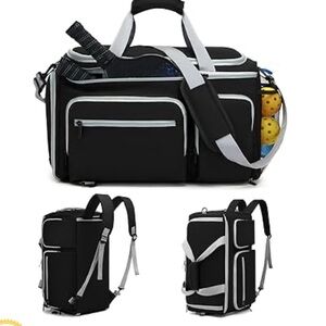 Stylish Black and Gray Men's Duffel Bag